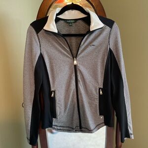 Ralph Lauren Women's Black and Gray Jacket, Size S